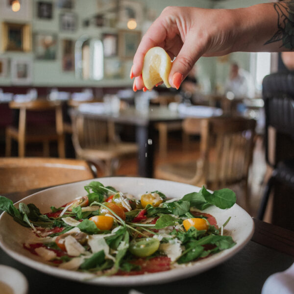 The famous Carpaccio Di Manzo