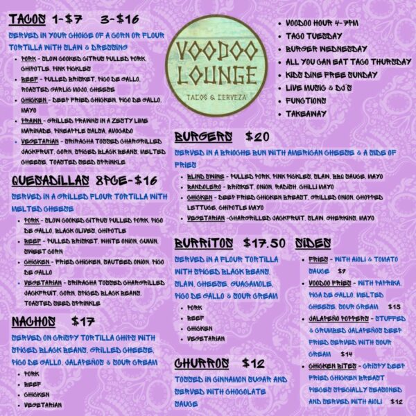 voodoo menu1